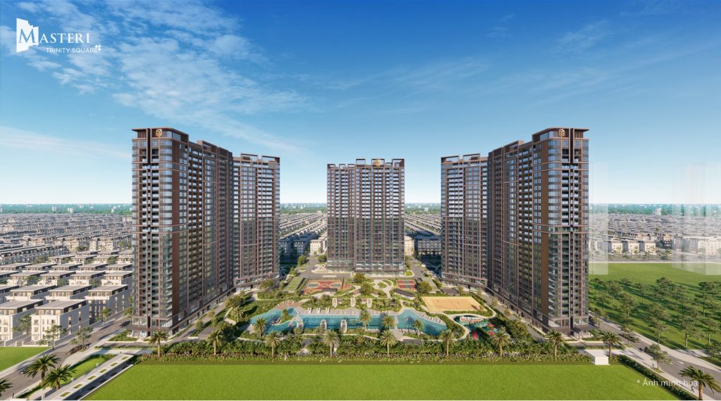 Phối cảnh phân khu Southern Square tại Lumiere Orient Pearl