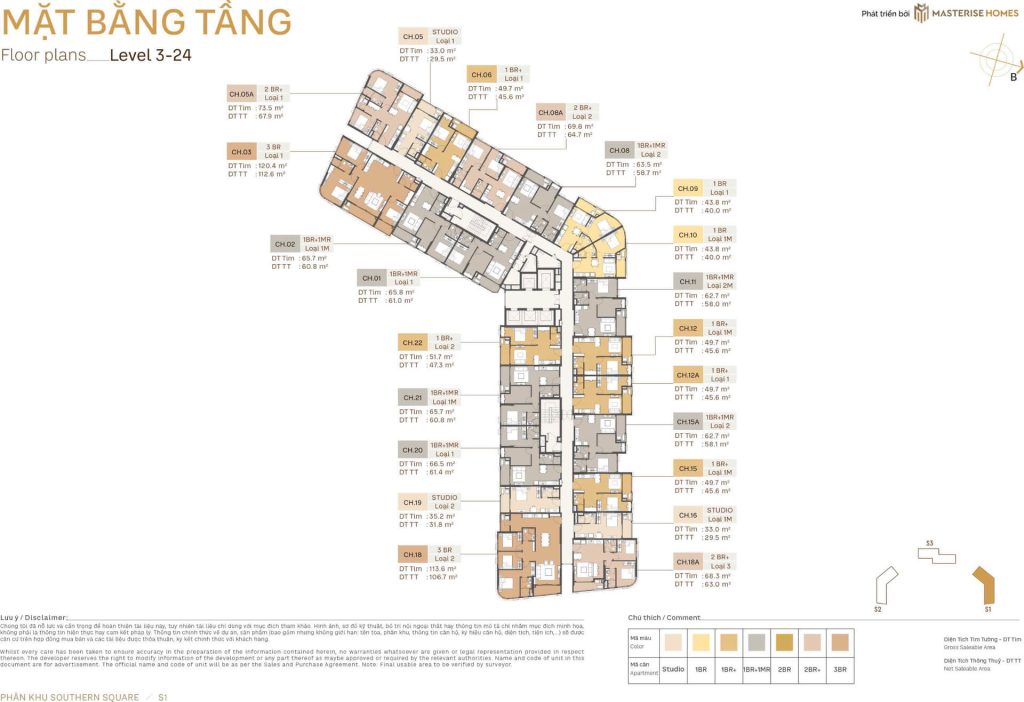 S1 Tầng 3-24 Southern Square Lumiere Orient Pearl