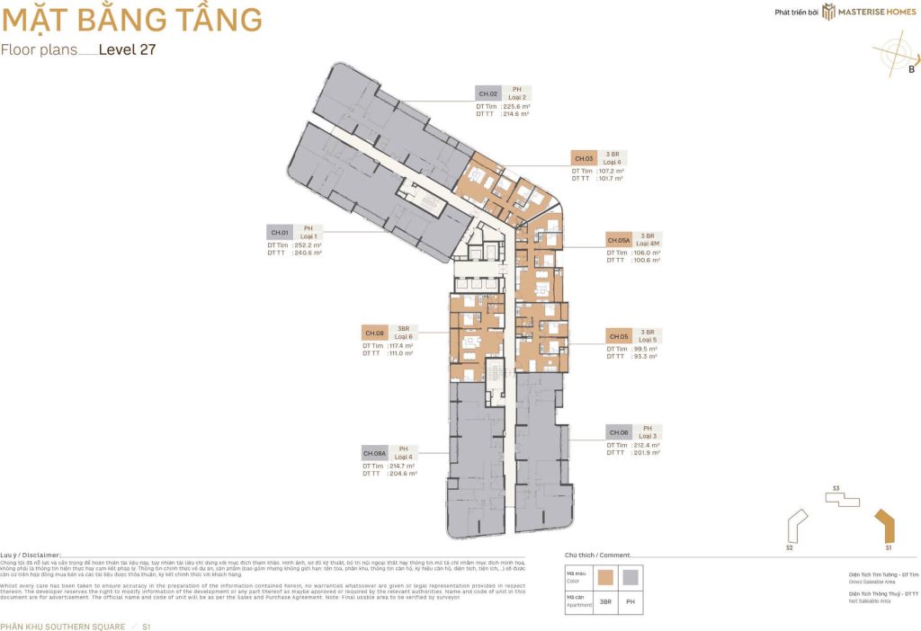 S1 Tầng 27 Southern Square Lumiere Orient Pearl