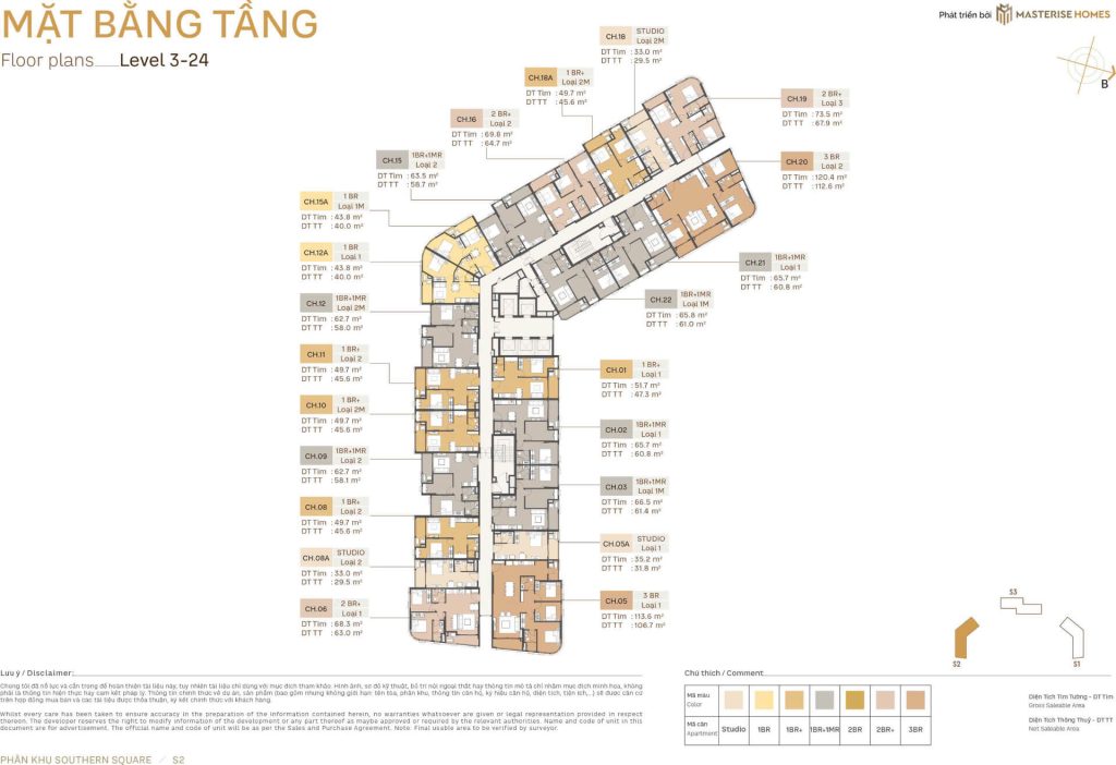 S2 Tầng 3-24 Southern Square Lumiere Orient Pearl