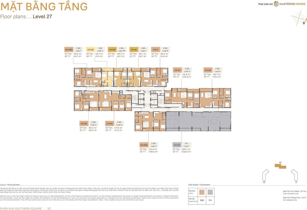 S3 Tầng 27 Southern Square Lumiere Orient Pearl