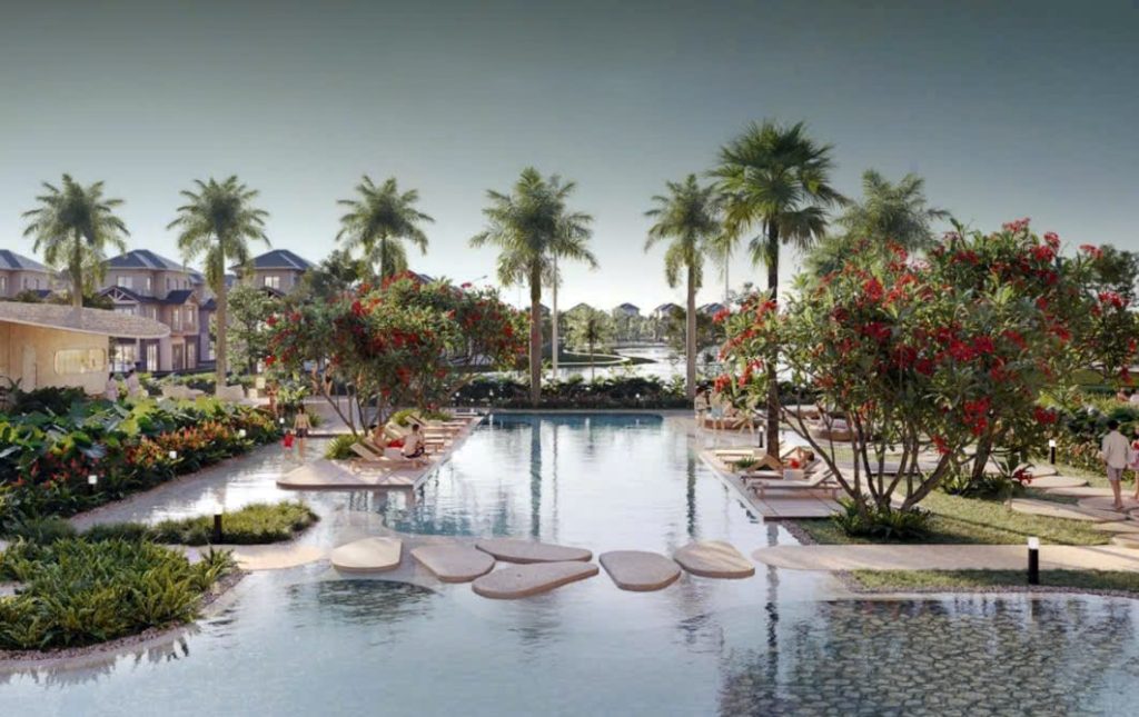 Đắm mình trong làn nước trong xanh tại bể bơi ngoài trời phong cách resort, hay thư thái tận hưởng những phút giây an yên trên ốc đảo tắm nắng riêng tư – nơi mỗi khoảnh khắc là một kỳ nghỉ dưỡng đích thực