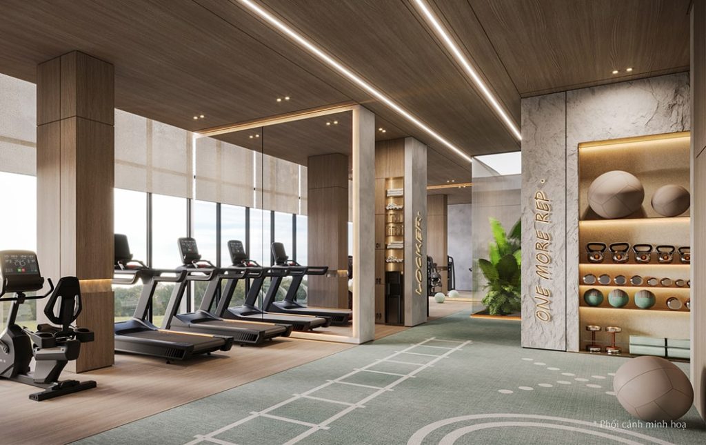 Trang bị hệ thống máy móc hiện đại theo tiêu chuẩn quốc tế, phòng gym tại The Palma là không gian lý tưởng để cư dân rèn luyện thể chất, theo đuổi lối sống năng động và duy trì vóc dáng cân đối mỗi ngày