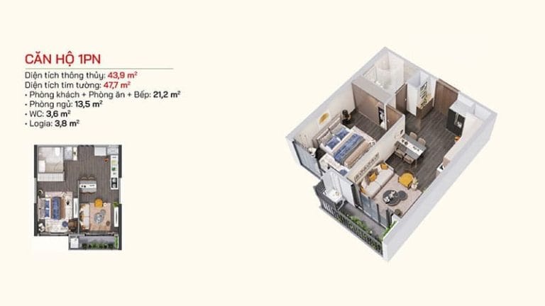 Thiết kế căn hộ 1PN