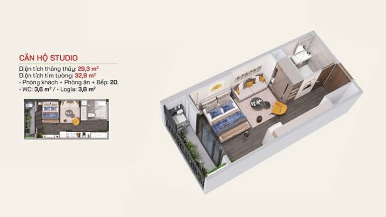 Thiết kế căn hộ Studio
