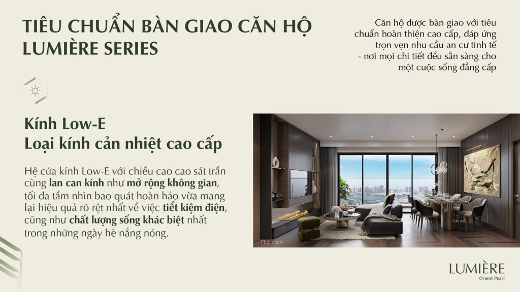 tieu chuan ban giao Lumiere Orient Pearl 6